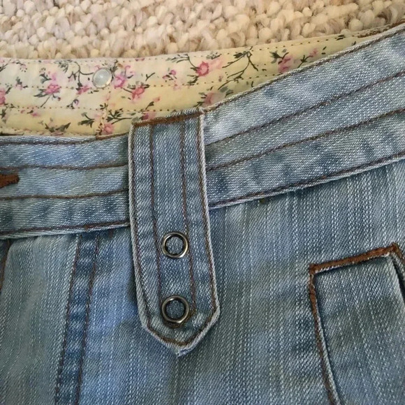𝅺Ruff Hewn pull strings jean shorts size 8 - Picture 5 of 13